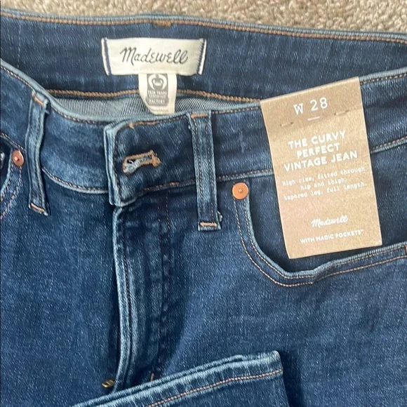 Madewell Women's Dark Blue Skinny Jeans - Picture 7 of 10